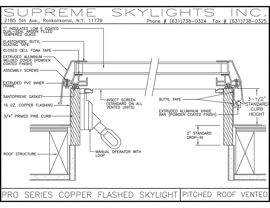 COPPER SKYLIGHT SECTION CUT SHEETS 8-22 Model (1)